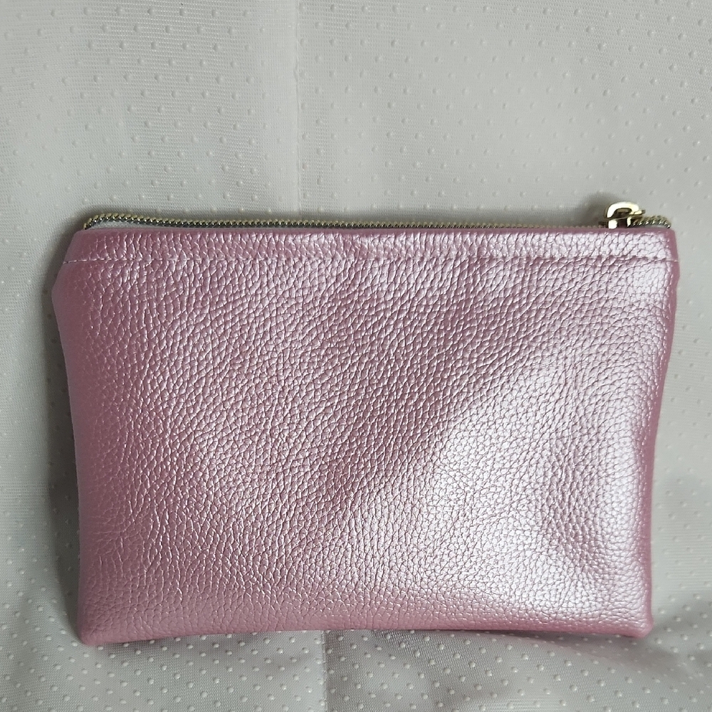 Pink Leather Women's Clutch
